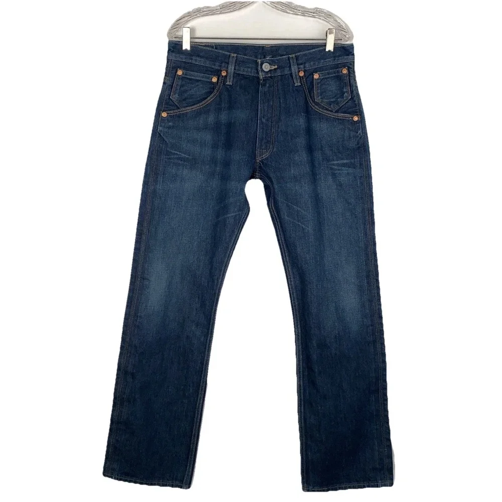 Levi's 514 Jeans Mens 36x34 Medium Wash Blue Denim Straight Leg Low Rise‎ Pants